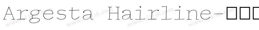 Argesta Hairline字体转换